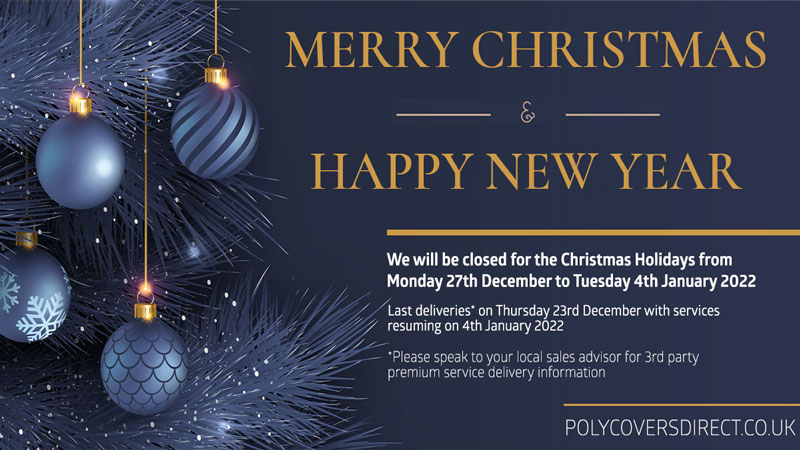 Polycovers Christmas Shutdown